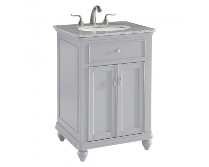 Elegant Otto 24" Single Bathroom Vanity Set - Gray (VF12324GR)