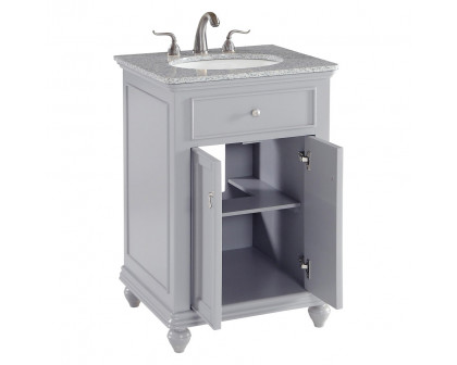 Elegant Otto 24" Single Bathroom Vanity Set - Gray (VF12324GR)