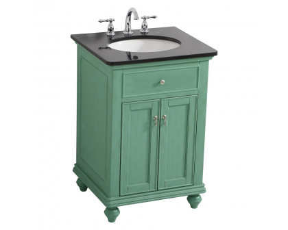 Elegant Otto 24" Single Bathroom Vanity Set - Vintage Mint (VF12324VM)