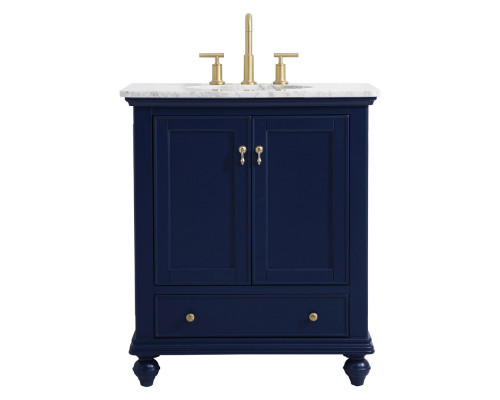 Elegant Otto 30" Single Bathroom Vanity Set - Blue (VF12330BL)