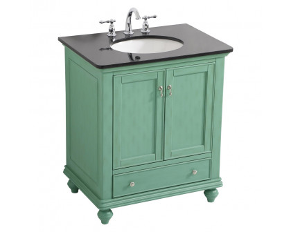 Elegant Otto 30" Single Bathroom Vanity Set - Vintage Mint (VF12330VM)