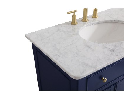 Elegant Otto Single Bathroom Vanity Set - Blue, L 36" (VF12336BL)