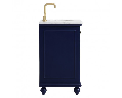 Elegant Otto Single Bathroom Vanity Set - Blue, L 36" (VF12336BL)