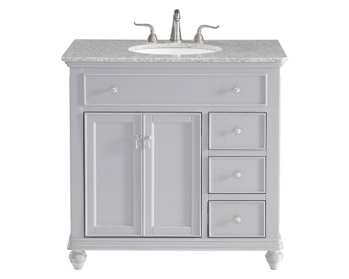 Elegant Otto Single Bathroom Vanity Set - Gray, L 36" (VF12336GR)