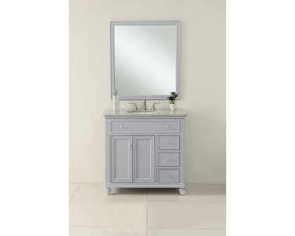 Elegant Otto Single Bathroom Vanity Set - Gray, L 36" (VF12336GR)