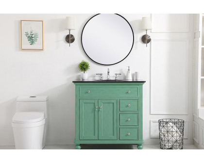 Elegant Otto Single Bathroom Vanity Set - Vintage Mint, L 36" (VF12336VM)