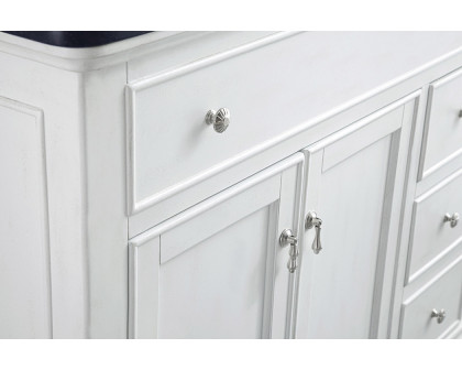 Elegant Otto Single Bathroom Vanity Set - Antique White, L 42" (VF12342AW)