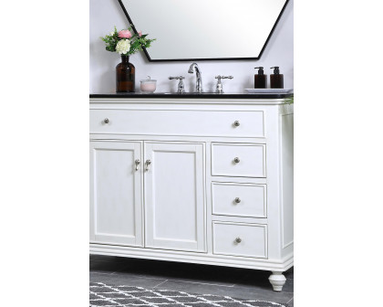 Elegant Otto Single Bathroom Vanity Set - Antique White, L 42" (VF12342AW)