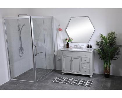 Elegant Otto Single Bathroom Vanity Set - Gray, L 42" (VF12342GR)