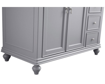 Elegant Otto Single Bathroom Vanity Set - Gray, L 42" (VF12342GR)