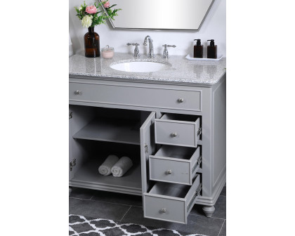 Elegant Otto Single Bathroom Vanity Set - Gray, L 42" (VF12342GR)