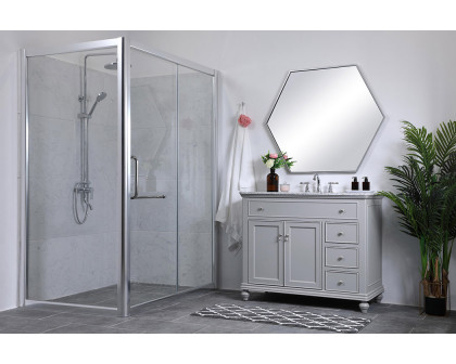 Elegant Otto Single Bathroom Vanity Set - Gray, L 42" (VF12342GR)