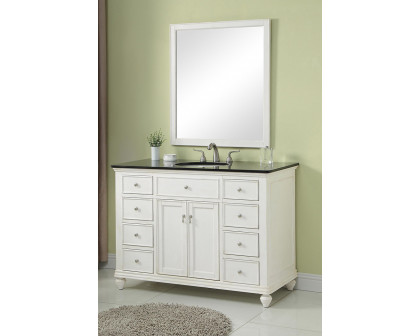 Elegant - Otto 8 Drawer Rectangle Single Bathroom Vanity Sink Set