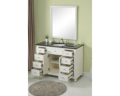 Elegant - Otto 8 Drawer Rectangle Single Bathroom Vanity Sink Set