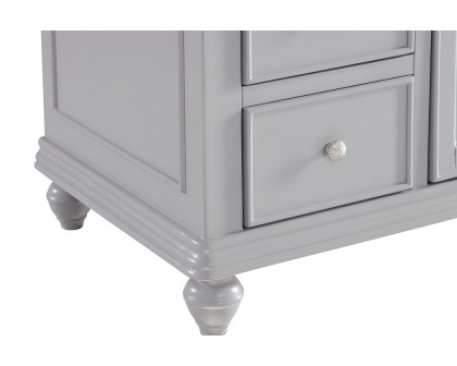 Elegant Otto 48" 8 Drawer Rectangle Single Bathroom Vanity Sink Set - Gray (VF12348GR)