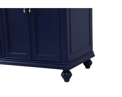 Elegant Otto 60" 4 Drawer Double Rectangle Bathroom Vanity Sink Set - Blue (VF12360DBL)