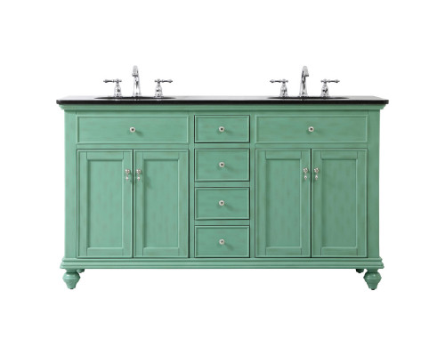 Elegant - Otto 4 Drawer Double Rectangle Bathroom Vanity Sink Set