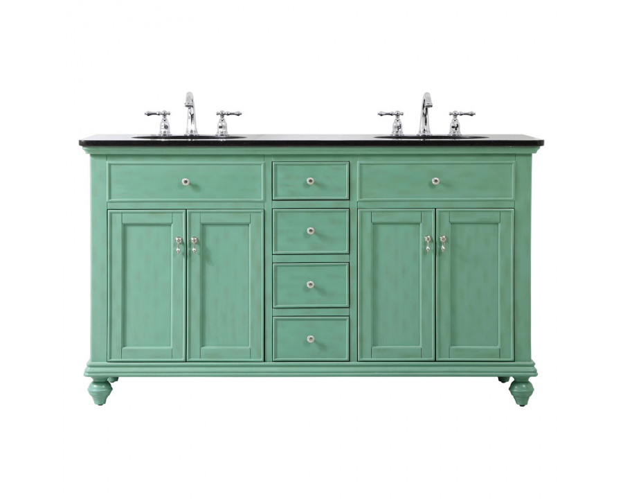 Elegant - Otto 4 Drawer Double Rectangle Bathroom Vanity Sink Set