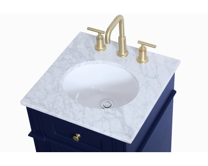 Elegant Single Bathroom Vanity Set - Blue, L 18" (VF12518BL)