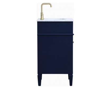 Elegant Single Bathroom Vanity Set - Blue, L 18" (VF12518BL)