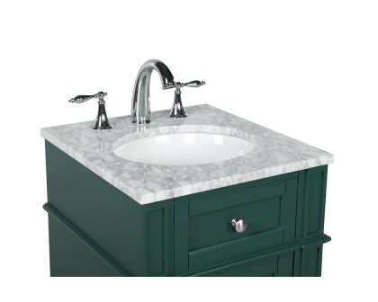 Elegant Single Bathroom Vanity Set - Green, L 18" (VF12518GN)