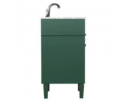 Elegant Single Bathroom Vanity Set - Green, L 18" (VF12518GN)