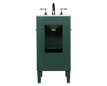 Elegant Single Bathroom Vanity Set - Green, L 18" (VF12518GN)