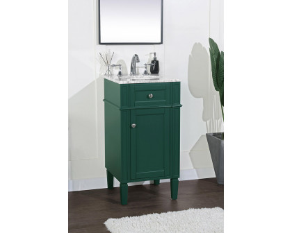 Elegant Single Bathroom Vanity Set - Green, L 18" (VF12518GN)