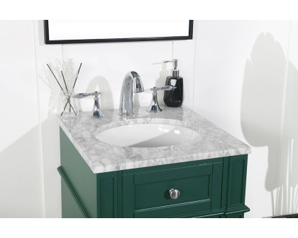 Elegant Single Bathroom Vanity Set - Green, L 18" (VF12518GN)