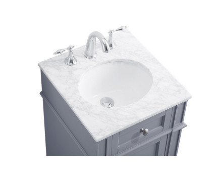 Elegant Single Bathroom Vanity Set - Gray, L 18" (VF12518GR)