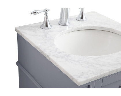 Elegant Single Bathroom Vanity Set - Gray, L 18" (VF12518GR)