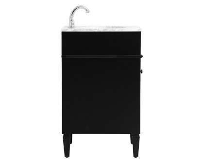 Elegant Single Bathroom Vanity Set - Black, L 21" (VF12521BK)