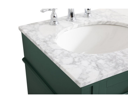 Elegant Single Bathroom Vanity Set - Green, L 21" (VF12521GN)