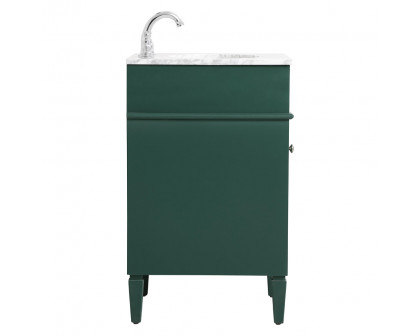 Elegant Single Bathroom Vanity Set - Green, L 21" (VF12521GN)