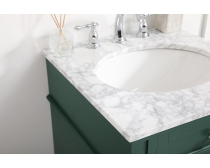 Elegant Single Bathroom Vanity Set - Green, L 21" (VF12521GN)