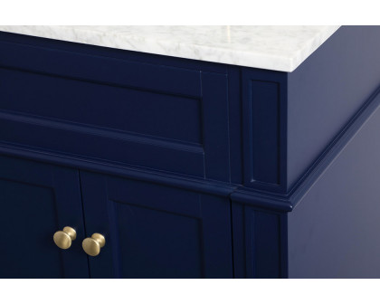 Elegant Single Bathroom Vanity Set - Blue, L 24" (VF12524BL)