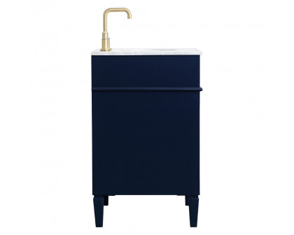 Elegant Single Bathroom Vanity Set - Blue, L 24" (VF12524BL)