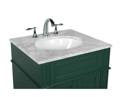 Elegant Single Bathroom Vanity Set - Green, L 24" (VF12524GN)