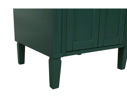 Elegant Single Bathroom Vanity Set - Green, L 24" (VF12524GN)