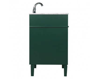 Elegant Single Bathroom Vanity Set - Green, L 24" (VF12524GN)