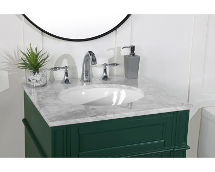 Elegant Single Bathroom Vanity Set - Green, L 24" (VF12524GN)