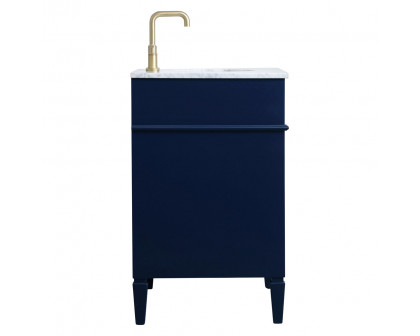 Elegant Single Bathroom Vanity Set - Blue, L 30" (VF12530BL)