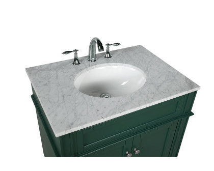 Elegant Single Bathroom Vanity Set - Green, L 30" (VF12530GN)