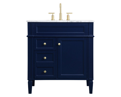 Elegant 32" Single Bathroom Vanity Set - Blue (VF12532BL)