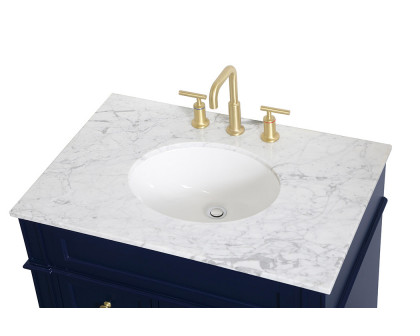 Elegant 32" Single Bathroom Vanity Set - Blue (VF12532BL)