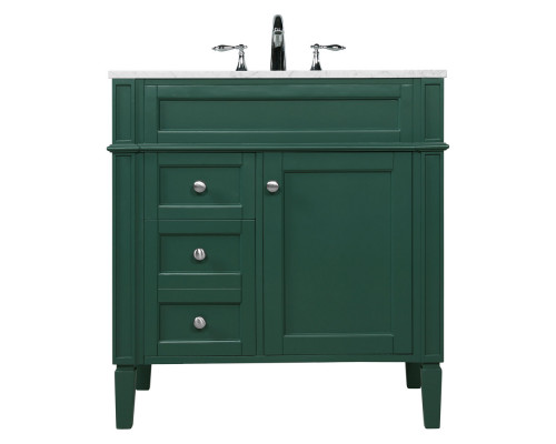 Elegant 32" Single Bathroom Vanity Set - Green (VF12532GN)