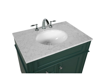 Elegant 32" Single Bathroom Vanity Set - Green (VF12532GN)