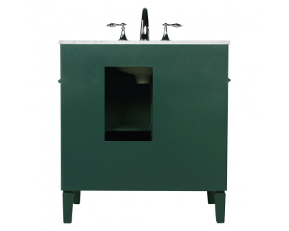 Elegant 32" Single Bathroom Vanity Set - Green (VF12532GN)