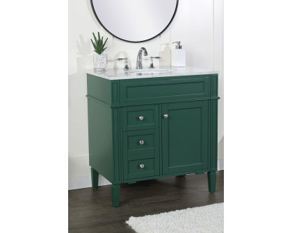 Elegant 32" Single Bathroom Vanity Set - Green (VF12532GN)