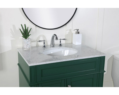 Elegant 32" Single Bathroom Vanity Set - Green (VF12532GN)